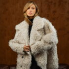 Дублянка з натуральної шкіри TIGRADO в бежевому кольорі,двостороння 4