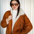 Дублянка з натуральної шкіри в рудому кольорі 2