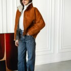 Дублянка з натуральної шкіри в рудому кольорі 4