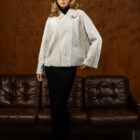 Дублянка з натуральної шкіри в бежевому кольорі,двохстороння 4