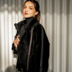 Дублянка з натуральної шкіри в чорному кольорі,двохстороння 4