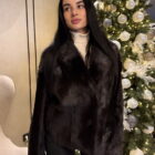 Дублянка з натуральної шкіри в коричневому кольорі,двохстороння 2