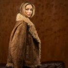 Дублянка з натуральної шкіри в темно-бежевому кольорі 6