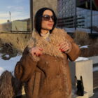 Дублянка з натуральної шкіри в темно-бежевому кольорі 4