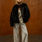 Дублянка з натуральної шкіри овчини в коричневому кольорі,двостороння 4