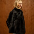 Дублянка з натуральної шкіри овчини в коричневому кольорі,двостороння 5