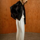 Дублянка з натуральної шкіри овчини в коричневому кольорі,двостороння 6