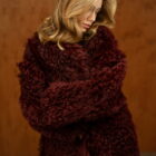 Дублянка з натуральної шкіри в бордовому кольорі,двохстороння 3