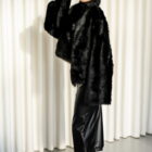 Дублянка з натуральної шкіри в чорному кольорі,двохстороння 4