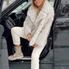 Дублянка з натуральної шкіри TIGRADO в кремовому кольорі,двохстороння 4