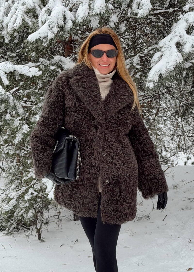 Дублянка з натуральної шкіри TIGRADO в світло-коричневому кольорі,двостороння