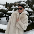 Шуба з натурального хутра овчини Merinillo в бежевому кольорі 2