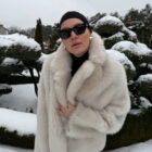 Шуба з натурального хутра овчини Merinillo в бежевому кольорі 11