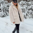 Дублянка з натуральної шкіри в кремовому кольорі,двохстороння 3